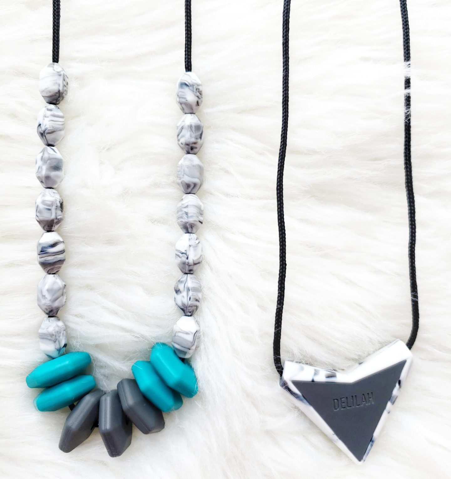 Fashionable Yet Practical Teething Silicone Necklaces for Baby and Mom