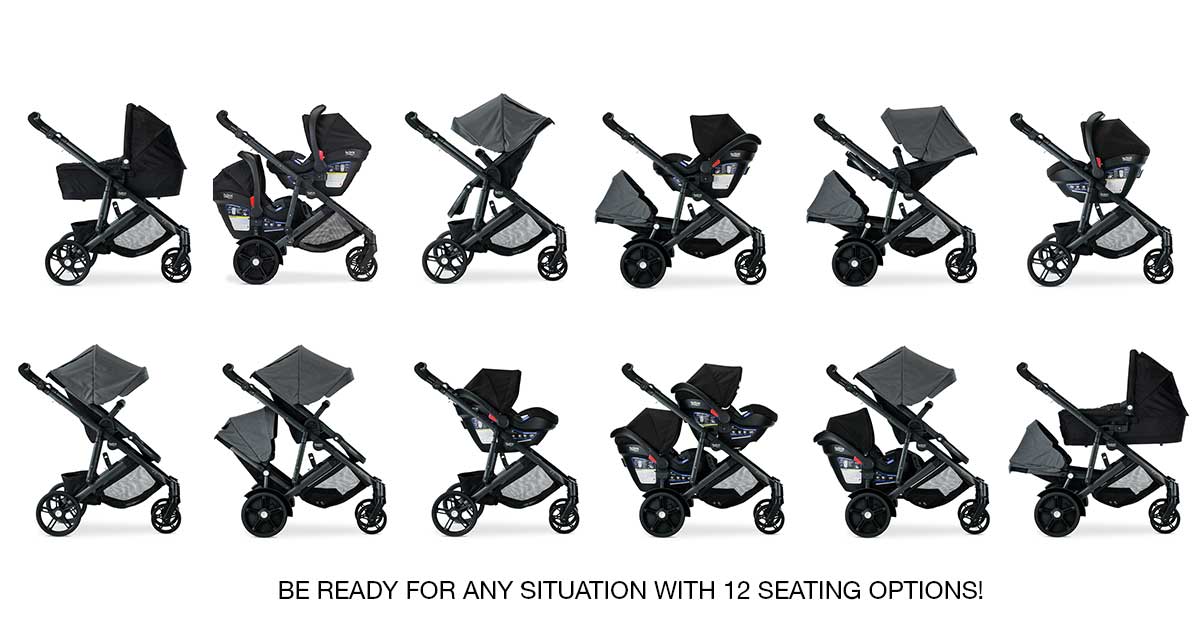 b ready double stroller